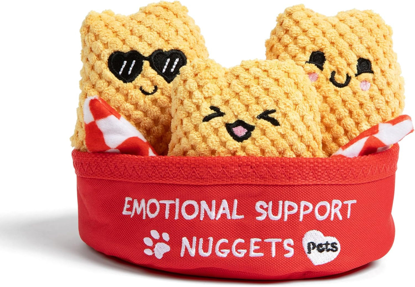 Emotional Support Pet Nuggies by Relatable, Cuddly Dog Toys and Puppy Essentials, Great Gift Ideas for Your Furry Friend, Includes 3 Toys