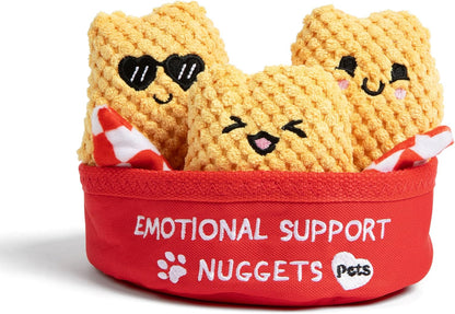 Emotional Support Pet Nuggies by Relatable, Cuddly Dog Toys and Puppy Essentials, Great Gift Ideas for Your Furry Friend, Includes 3 Toys