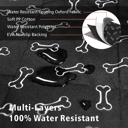 SUV Cargo Liner for Dogs - Heavy Duty Cargo Cover for Mid-Size Suvs | Water Resistant, Bumper Flap, Non-Slip Mat, Car Trunk Dog Car Seat Cover Prevents Scratches Pet Hair Mud Dirt for Sedans Vans