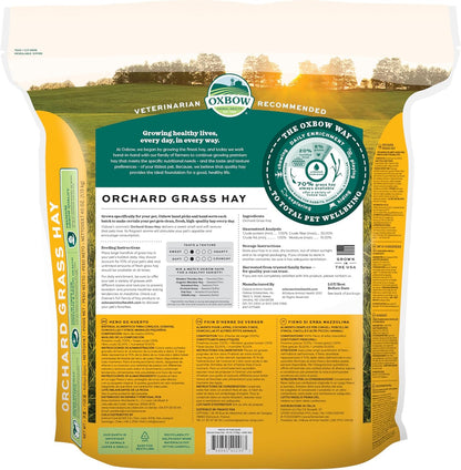 Orchard Hay, Rabbit & Guinea Pig Hay, Hand-Sorted, De-Dusted, 40 Oz | Hand-Sorted, De-Dusted,  Orchard Grass Hay, Bunny Hay for Rabbits, Guinea Pigs, Bunnies and Chinchillas, Made in USA