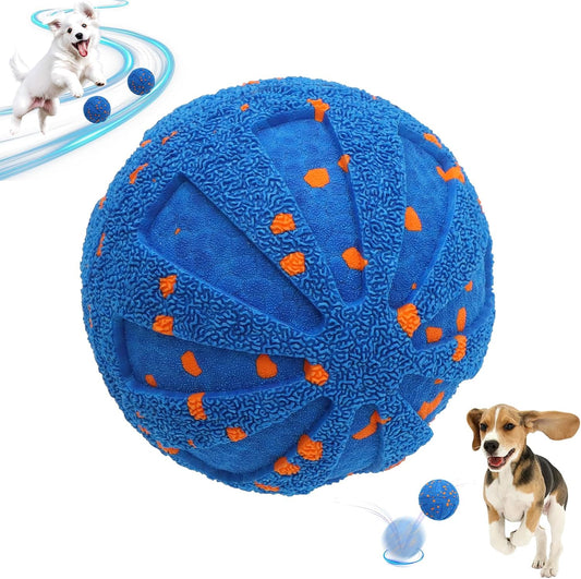 Interactive Dog Toys, Automatic Moving Dog Balls Self Rolling Vibrating Bouncing Ball for Dogs Medium & Large E-TPU Smart Dog Toys Stimulating for Boredom-Blue