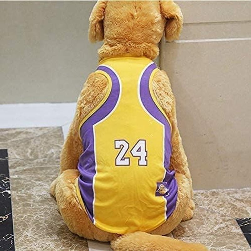 Pet T-Shirt, Dog Summer Apparel Puppy Pet Clothes for Dogs Cute Soft Vest Basketball Team (6XL)
