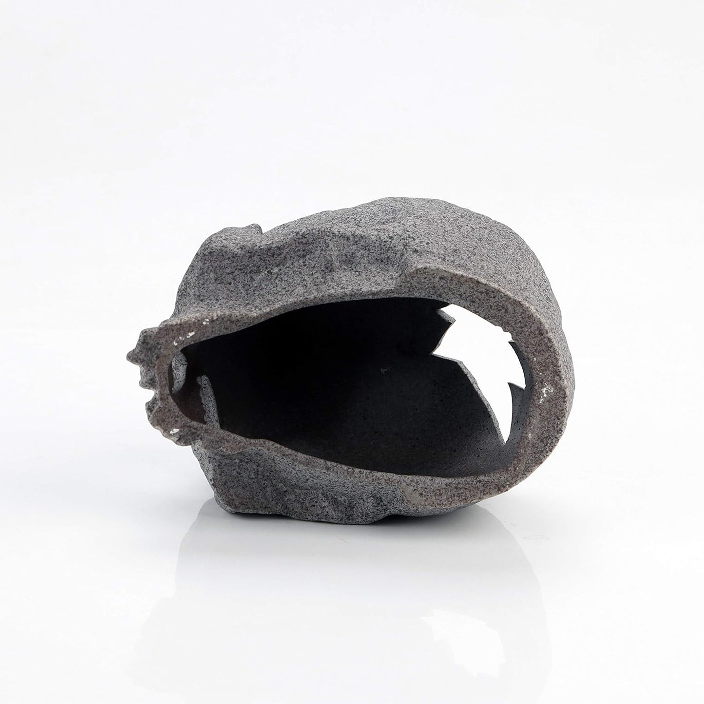 Aquarium Decorations Skull Rock, Ceramic Shelters - Betta Habitat | Breeding Tube, Hiding Cave, Stackable Fish Tank Decor Cave for Hiding
