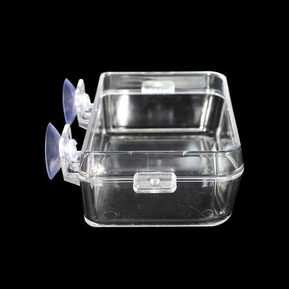 Reptile Suction Cup Feeder 2 Pack, Anti-Escape Food Bowl | for Gecko Lizard Iguana Chameleon Spider Frog Snake, Wall Mount Strong Suction Feeding Dish (White, S)