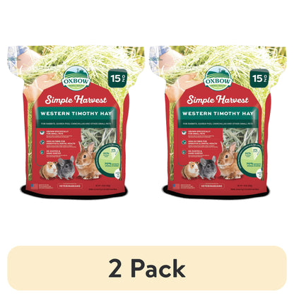 (2 Pack)  Simple Harvest Western Timothy Hay 15Oz.