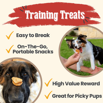 Chicken Chips Crunchy Training Treats for Dogs, 4Oz