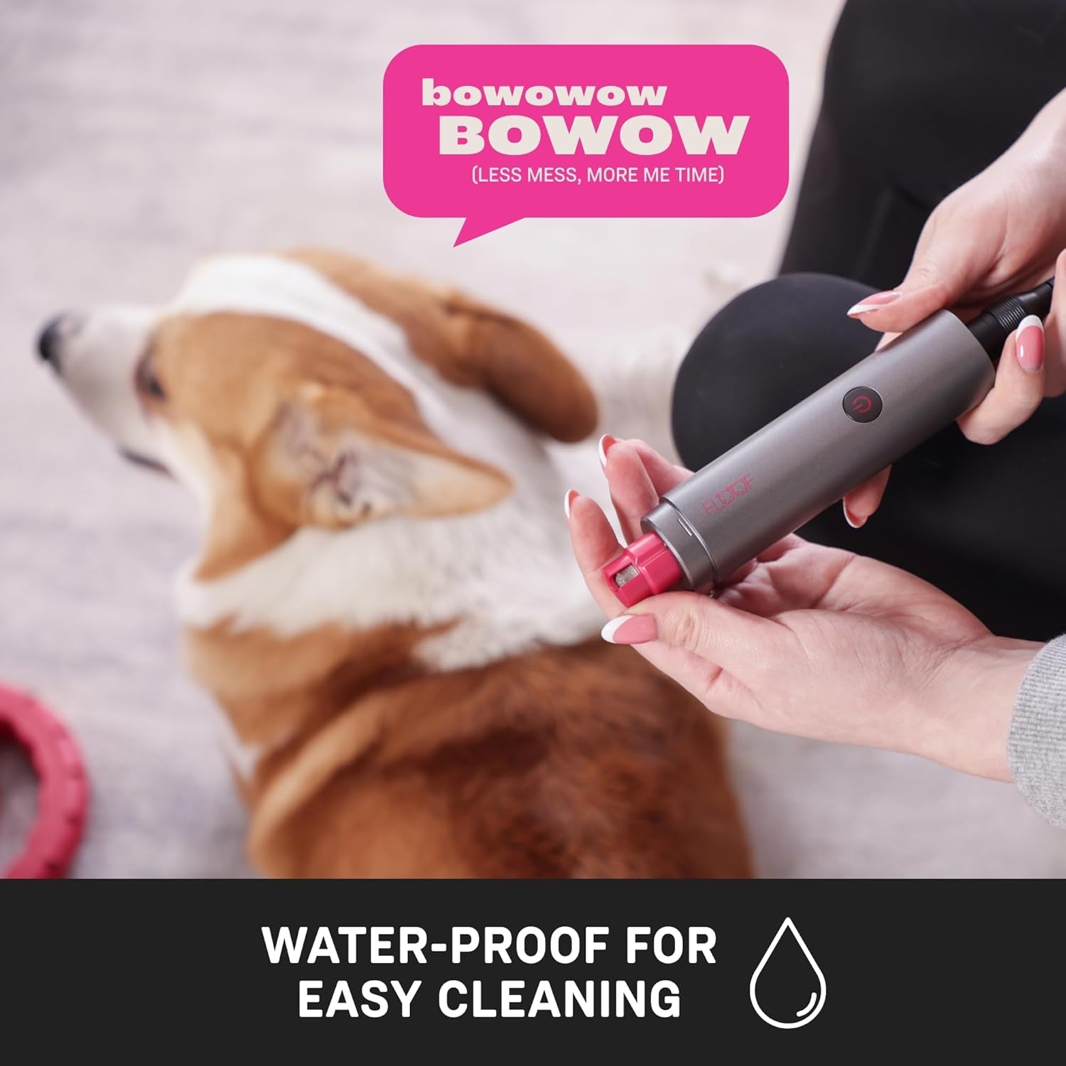 Dog Grooming Kit, Dog Clipper for Grooming, Dog Nail Grinder and Pet Hair Dryer (Battery & Charger Included