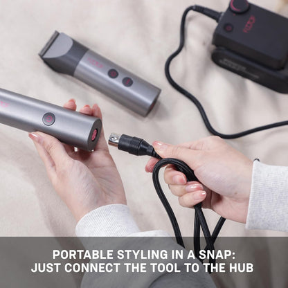 Dog Grooming Kit, Dog Clipper for Grooming, Dog Nail Grinder and Pet Hair Dryer (Battery & Charger Included