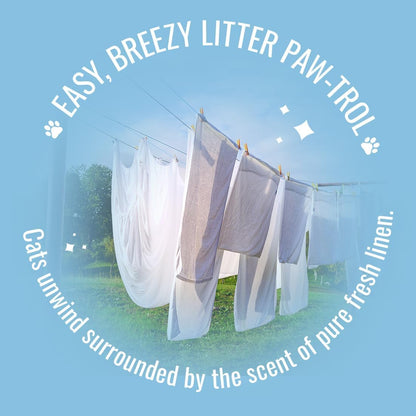 Pet Odor Eliminator Litter Paws, Fresh Linen, 6-Count