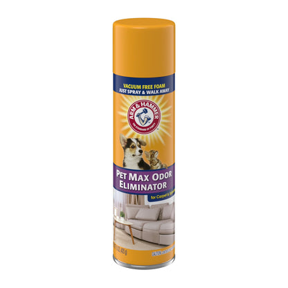 Pet Max Odor Eliminator Foam for Carpet and Upholstery, Sunburst Fresh Scent, 15 Oz