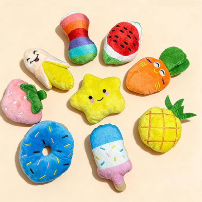 28Pcs Squeaky Dog Toys Bulk Set - Cute Small Dog Toys Plush Puppy Chew Toys for Small/Medium Dogs, Interactive Pet Toys to Keep Puppies Busy