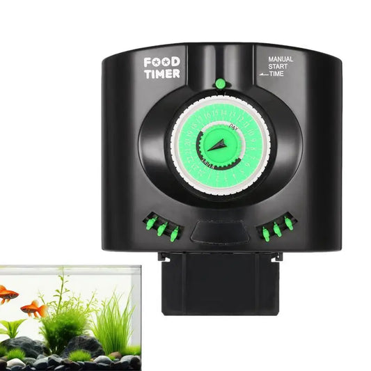 Aquarium Automatic Feeder Fish Food Dispenser with Timer Firmly Fixed Electric Auto Fish Feeder for Different Types of Fish And