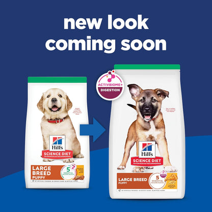 Hill'S Science Diet Puppy Large Breed Dry Dog Food | #1 Veterinarian Recommended, Chicken & Brown Rice, 15.5 Lb. Bag
