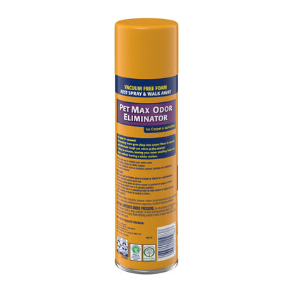 Pet Max Odor Eliminator Foam for Carpet and Upholstery, Sunburst Fresh Scent, 15 Oz