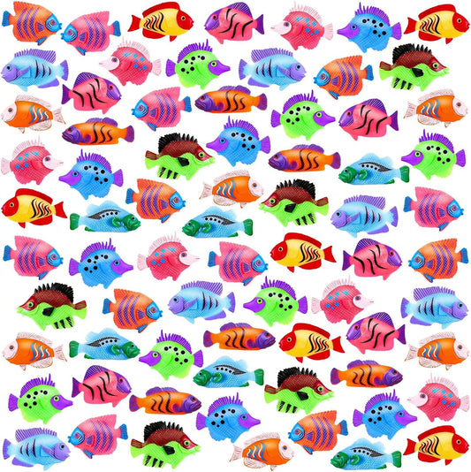 36Pcs Plastic Tropica Mini Fish Toy | Fish Set for Children'S Party Supplies and Decoration