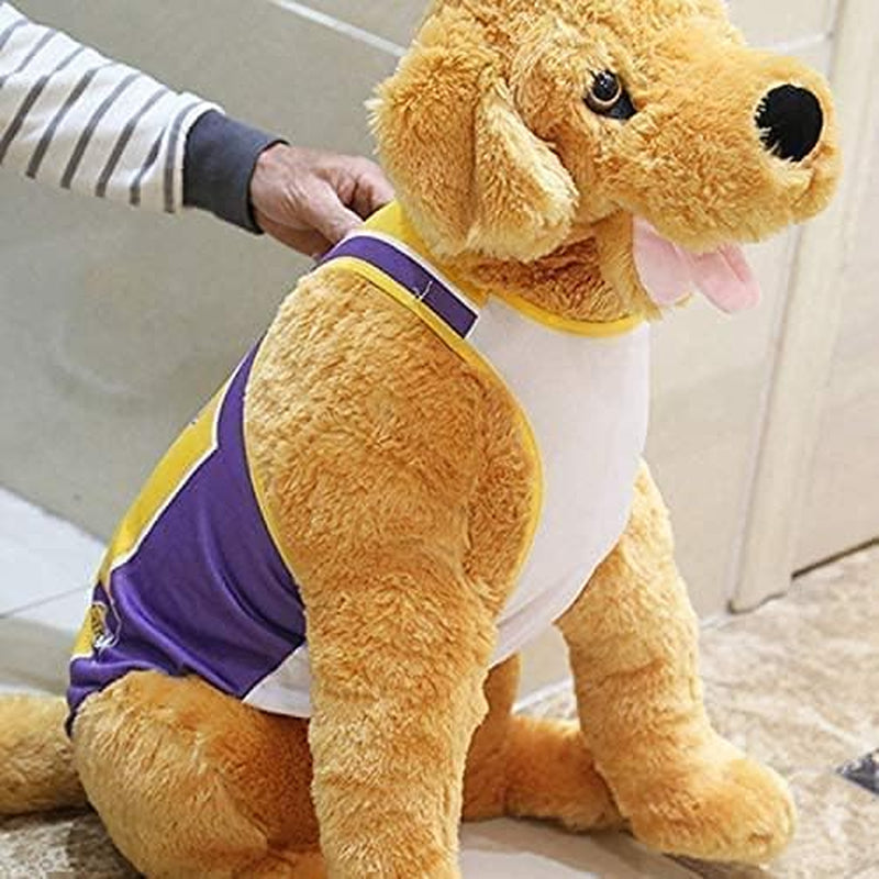 Pet T-Shirt, Dog Summer Apparel Puppy Pet Clothes for Dogs Cute Soft Vest Basketball Team (6XL)