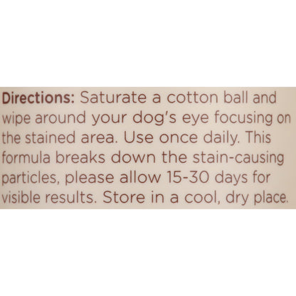 Natural Pet Care for Dogs Tear Stain Remover