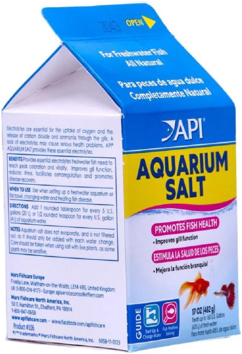 AQUARIUM SALT Freshwater Aquarium Salt 17-Ounce Box
