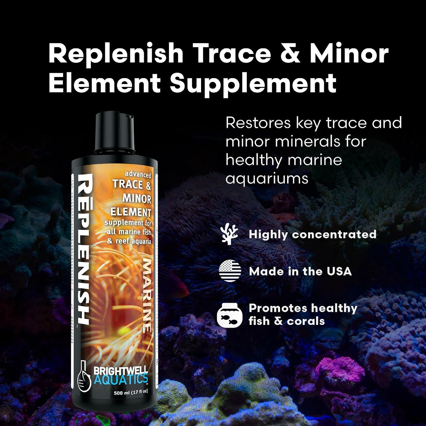 Replenish Trace Elements for Reef Aquariums 250Ml