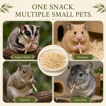 Natural Real Fish Sticks - Healthy Small Pet Snack, 40G | Real Fish Small Pet Treats for Hedgehogs, Squirrels, Hamsters & Sugar Gliders, High Protein Oral Care Treat for Daily Feeding