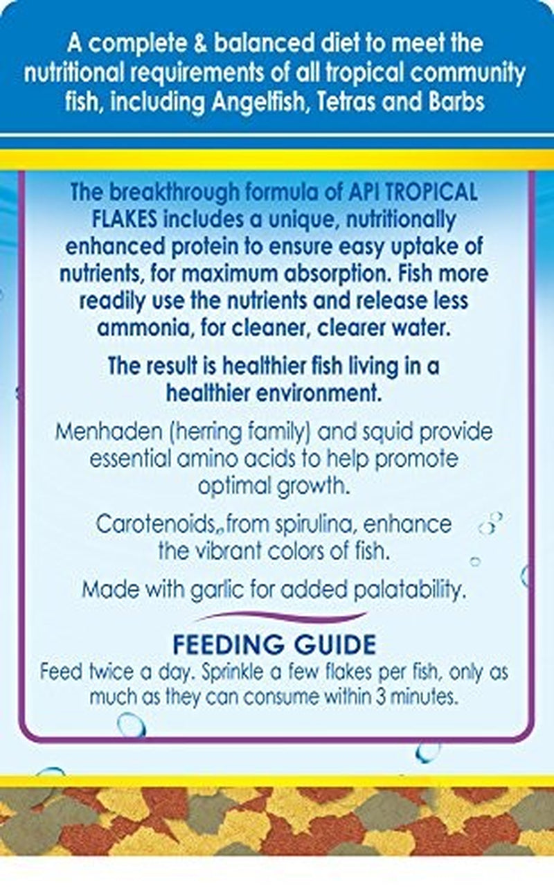 API TROPICAL FLAKES Fish Food 5.7-Ounce Container