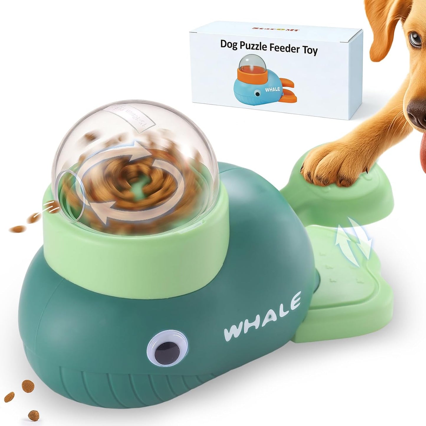 Interactive Dog Toys & Cat Toys for Indoor Cats, Dog Puzzle Toy Slow Feeder Bowl, Puppy Enrichment Toys, Interactive Cat Toys, Dog Feeder Puzzle Toy for Smart Dogs to Keep Them Busy
