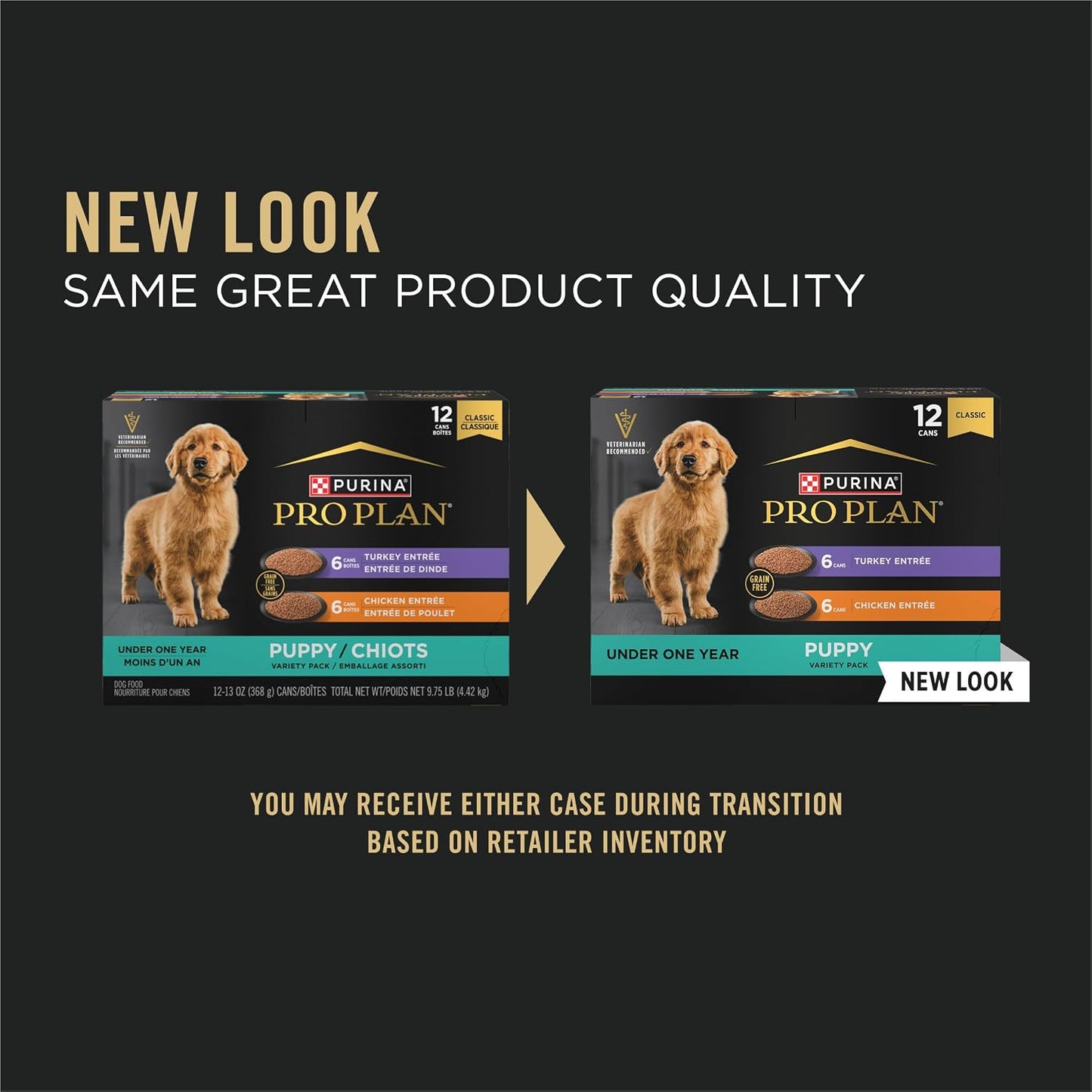 Development Wet Puppy Food, Grain Free Chicken Entree and Grain Free Turkey Entree Variety Pack - (Pack of 12) 13 Oz. Cans