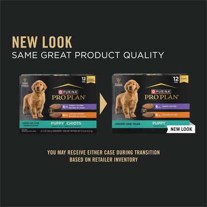 Development Wet Puppy Food, Grain Free Chicken Entree and Grain Free Turkey Entree Variety Pack - (Pack of 12) 13 Oz. Cans