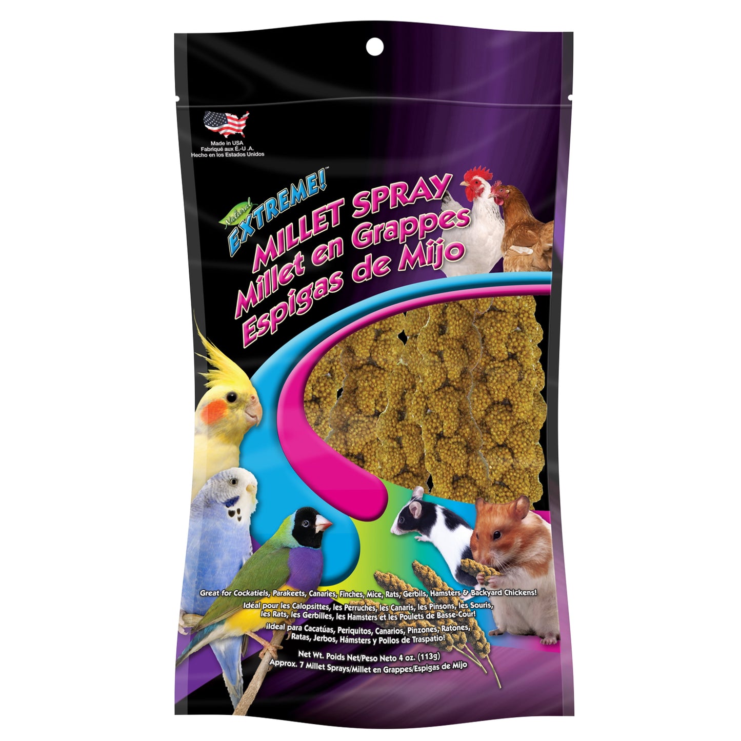 (2 Pack)  Extreme Natural Millet Spray Bird Treats, 7 Count