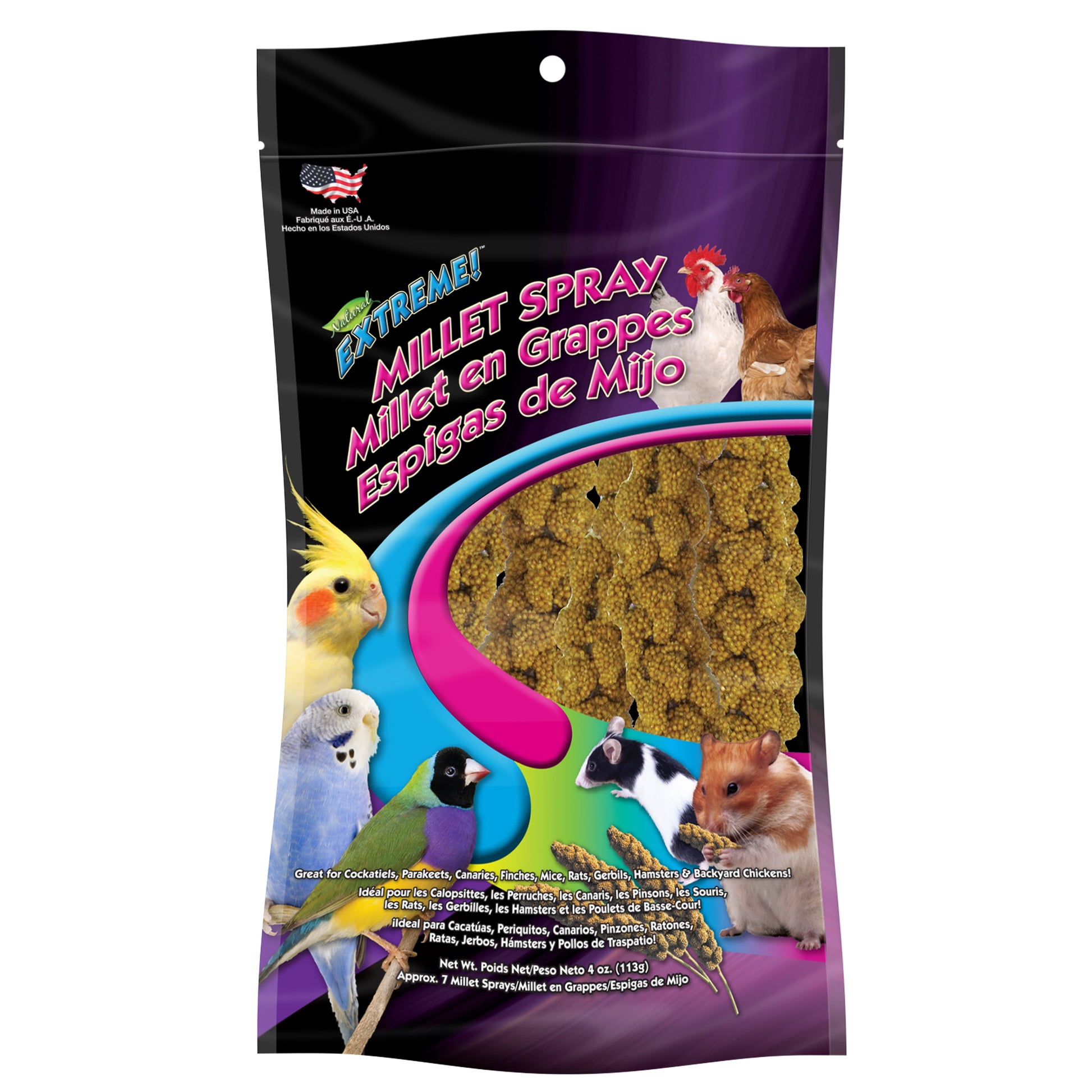 (2 Pack)  Extreme Natural Millet Spray Bird Treats, 7 Count