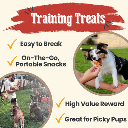 Chicken Chips Crunchy Training Treats for Dogs, 4Oz