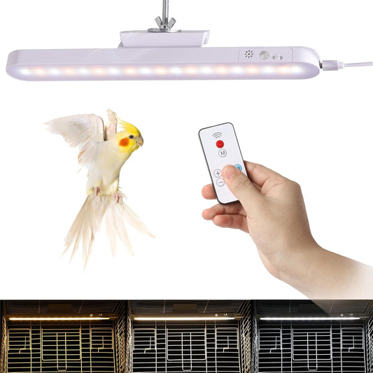 Bird Cage LED Decorative Light, 3 Color Temperatures Adjustable, Adjustable Brightness, Remote Control with Timer, USB Charge & Direct Plug