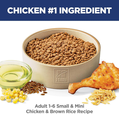 Hill'S Science Diet Adult 1-6 Small & Mini Dry Dog Food | #1 Veterinarian Recommended, Chicken & Brown Rice, 15.5 Lb. Bag