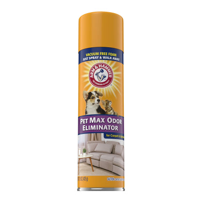Pet Max Odor Eliminator Foam for Carpet and Upholstery, Sunburst Fresh Scent, 15 Oz