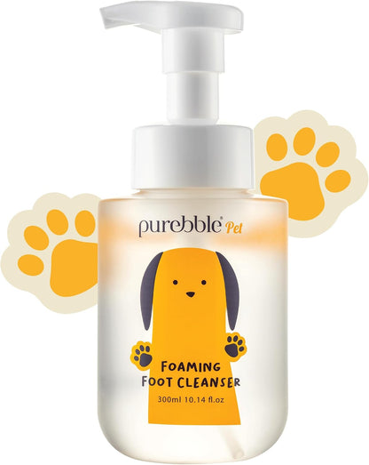 Pet Foaming Foot Paw Cleanser | Designed for All Types of Paw Washers | Dog Cleaning Supplies | Nourishing, Softening, Calming, Itch Reducing for Dog Paws | 300Ml / 10.14 Fl Oz