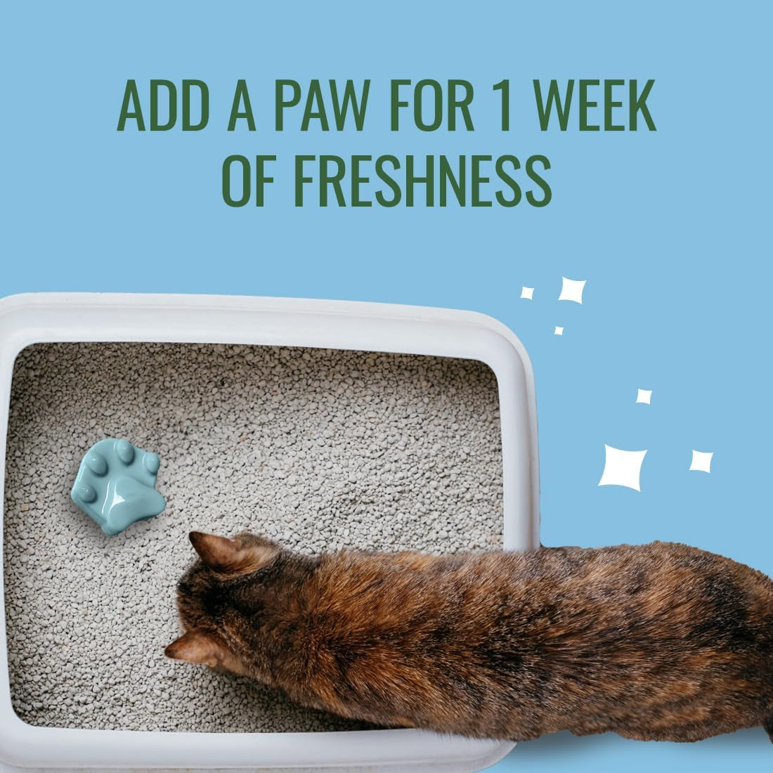 Pet Odor Eliminator Litter Paws, Fresh Linen, 6-Count